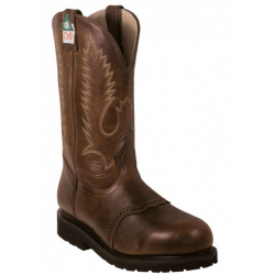 Boulet Mens 12" Gerico Brown Steel Toe Boot 6311