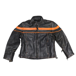 Kid/Youth KD812 Leather Motorcycle Jacket