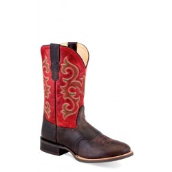 OLD WEST - Mens Broad Round Toe Boot 5704