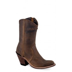Old West Ladies Brown Fashion Wear Boots - 18154