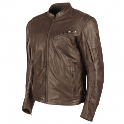 Joe Rocket Mens POWERGLIDE Leather Jacket Brown