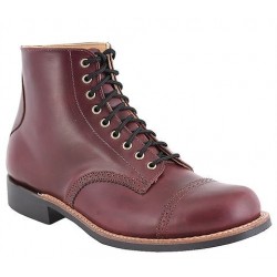 Men's WM. Moorby footwear 2820 Horween Black Cherry Chrome Excel 6" quarters - Leather Lined - Vibram 430 Sole