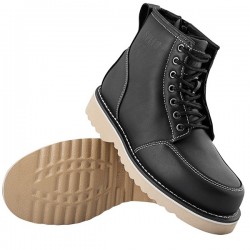 OVERHAUL™ LEATHER BOOTS BLACK - by Speed & Strength