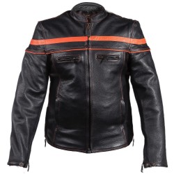 MENS Orange stripe jacket MJ812 by Sofari
