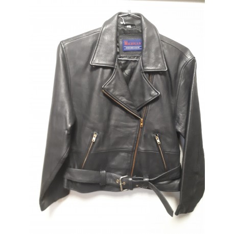 Womens MICHIGAN Cowhide Motorcycle Jacket