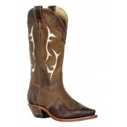 Boulet 9614 Ladies Virginia Mesquite/Gerico Brown Snip Toe Boots