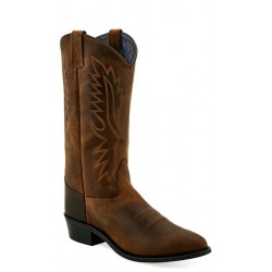 OW2011 13" Brown Western Boots-Old West