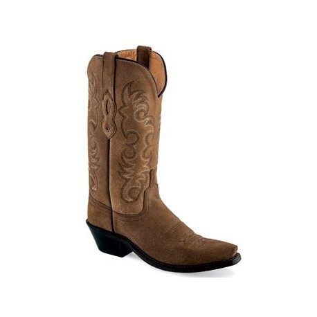 Ladies LF1536 Suede Tan Fashion Wear Boots-Old West