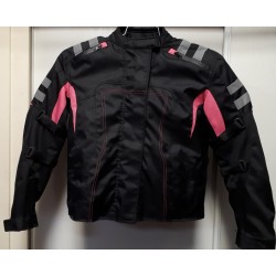 Ladies 3300 Black/Pink Textile Jacket