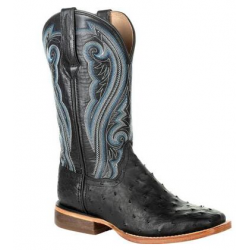 Ladies Durango Full-Quill Ostrich Black Boots