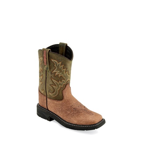 Oldwest Children's & Youth's Square Toe Boots WB 1008