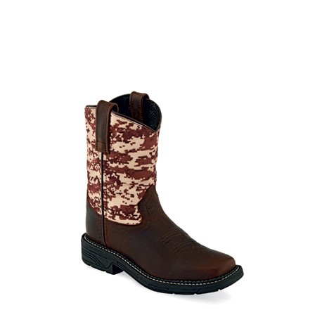 Oldwest Children's & Youth's Square Toe Boots WB 1006