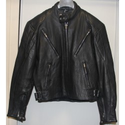 "The Classic" Black Leather Jacket, Vented
