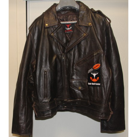"Road Prince" Antique Brown Leather Jacket