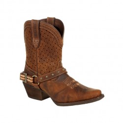 Crush™ by Durango® Women's Brown Ventilated Shortie Boot - DRD0375