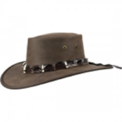 Outback Crocodile Leather Austrailian Hat by Barmah