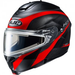 HJC's C91 Taly EC Full-Face Helmet - Semi Flat Black/Red Helmet