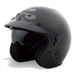 Gmax GM-32 Open Face Helmet Solid Black