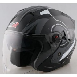 BFR 705 Open Face Black/Grey Helmet