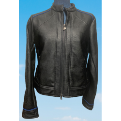 Outback Leather Jacket Embroidered Sleeves