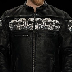 Milwaukee Skull Leather Jacket