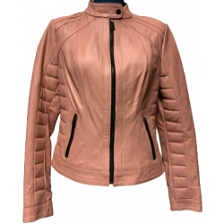 Beautifully Fine Crafted Blue Leather Jacket by ELIF