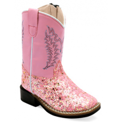 Toddler's All Over Leatherette, Broad Square Toe Boot VB 1085