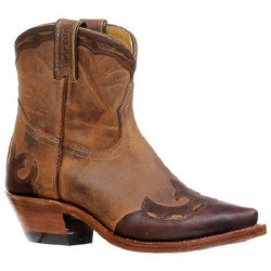 Boulet Ladies Snip toe 6" Dublin Taupe, Damiana Moka 8606