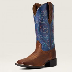 Women's Round Up Wide Square Toe StretchFit Western Boot by Ariat