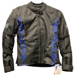 Milwaukee Cuir Ladies' Textile Sports Jacket with Reflective Design/Stripes