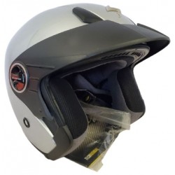 EXO-250 Silver Open Face Helmet