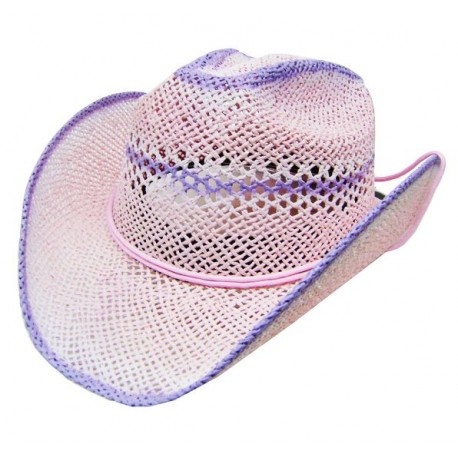 Modestone Women's Cool Summery Straw Hat Pink