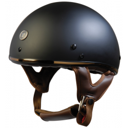 Torc T-5 Matte Black/Brown Half Helmet