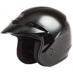 GMAX OF-2 Open Face Black Helmet