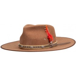 Swan 1114 HTN Heather Brown Wool Outback Hat
