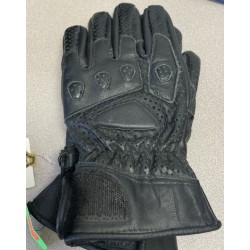 LK's Black Leather Riding Glove