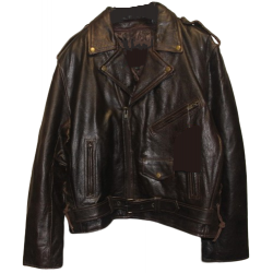 LK's "Road Prince" Antique Brown Leather Jacket