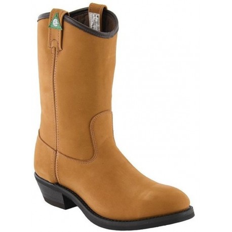 Canada West 5292 12" Camel Goldrush-Lined Steel-Toe Work Western Boots CSA Grade 1