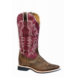 Boulet 4749 Extralite HillBilly Golden/Lava Magenta Wide Square Toe Boots