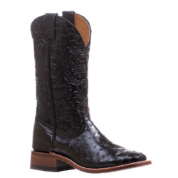 Boulet Ladies Ostrich wide square toe boot 5525
