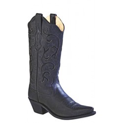 Old West Ladies Black Fashion Wear Boot LF1579